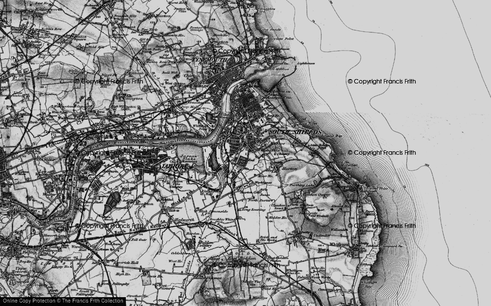 Old Map of Cauldwell, 1898 in 1898
