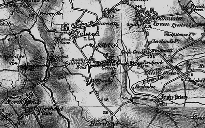 Old map of Causeway End in 1896