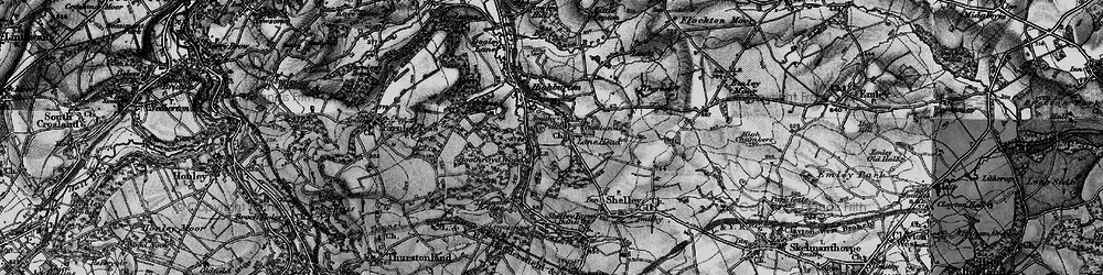 Old map of Causeway Foot in 1896