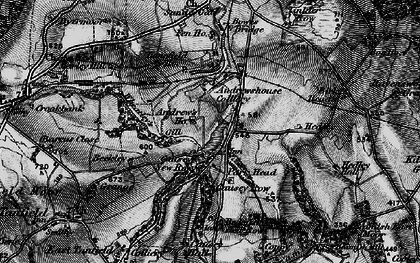 Old map of Causey in 1898