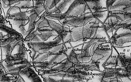 Old map of Caute in 1895