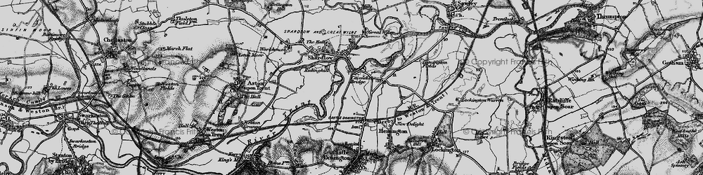 Old map of Cavendish Bridge in 1895