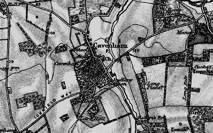 Old map of Cavenham in 1898