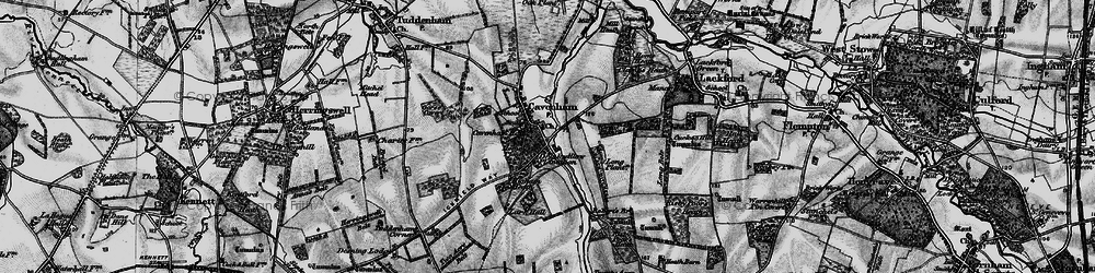 Old map of Cavenham in 1898