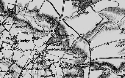 Old map of Cawkwell in 1899