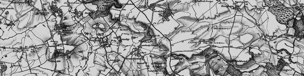 Old map of Cawkwell in 1899