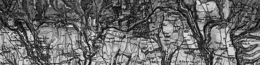 Old map of Cawthorne in 1898