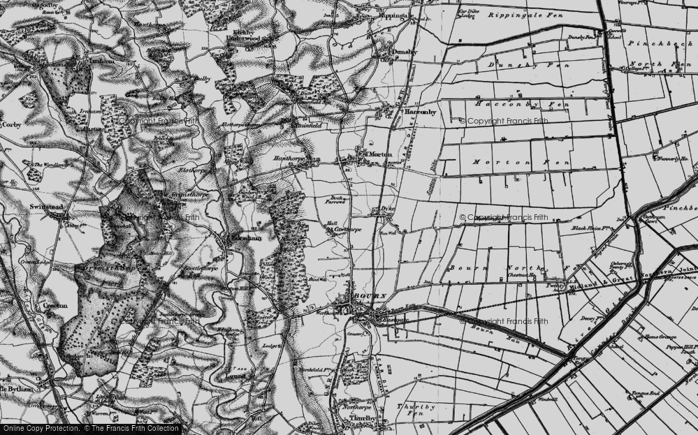Old Map of Cawthorpe, 1895 in 1895