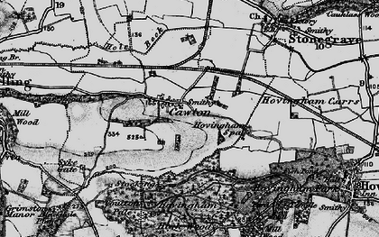 Old map of Cawton in 1898