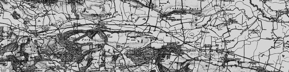 Old map of Cawton in 1898