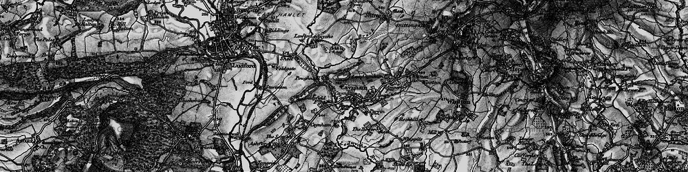 Old map of Ledwyche Brook in 1899