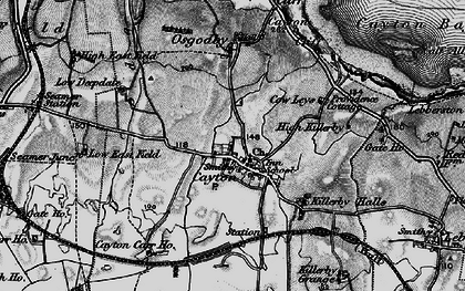Old map of Cayton in 1898