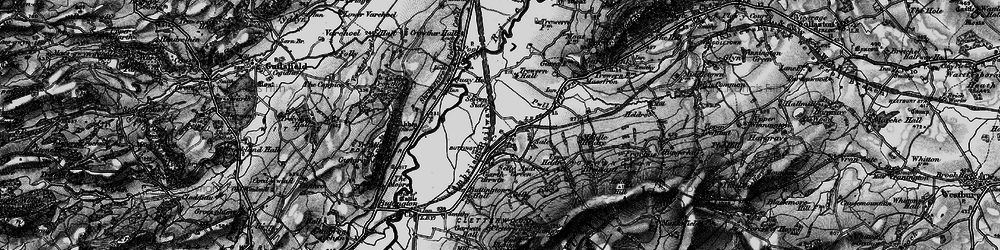 Old map of Cefn in 1897