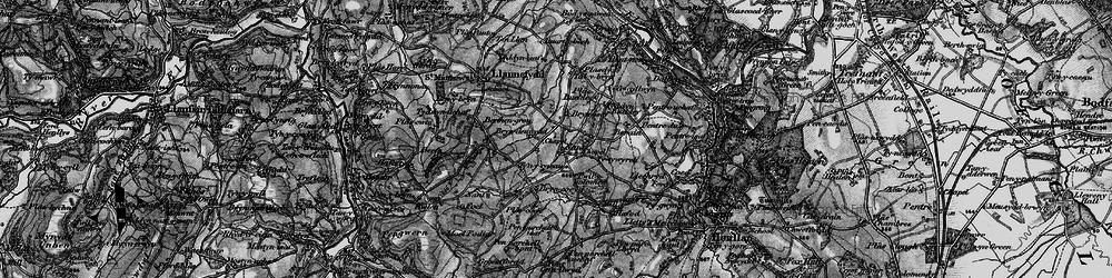 Old map of Bryn-cocyn in 1897