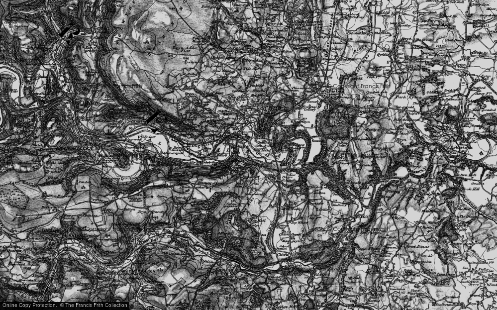 Old Map of Cefn-bychan, 1897 in 1897