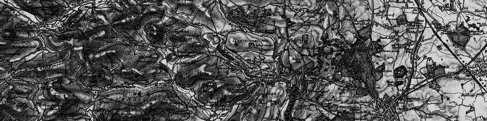 Old map of Cefn Canol in 1897