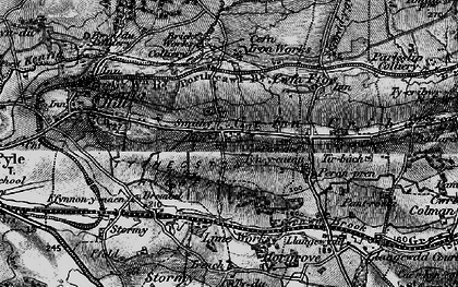 Old map of Cefn Cribwr in 1897
