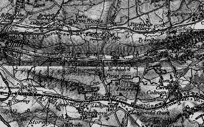 Old map of Cefn Cross in 1897