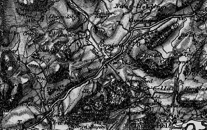 Old map of Afon Meloch in 1898