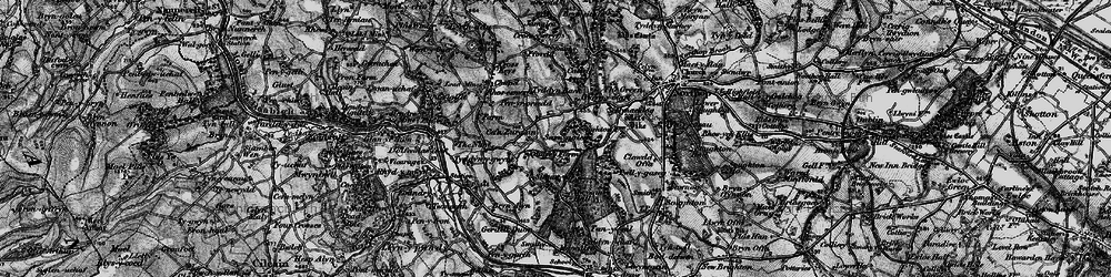 Old map of Cefn-eurgain in 1896