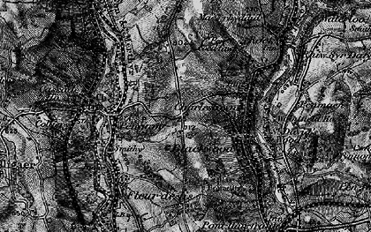 Old map of Cefn Fforest in 1897