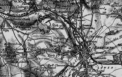 Old map of Cefn Glas in 1897