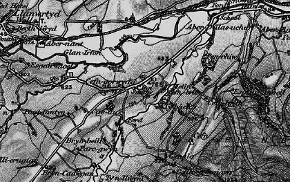 Old map of Abernant Lake in 1898
