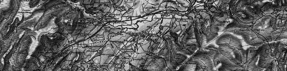 Old map of Aber-Dulas-uchaf in 1898