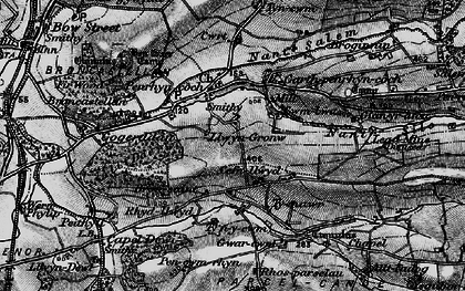 Old map of Cefn Llwyd in 1899