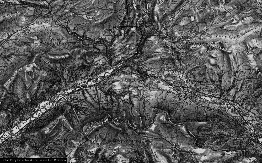 Old Map of Cefn Rhigos, 1898 in 1898