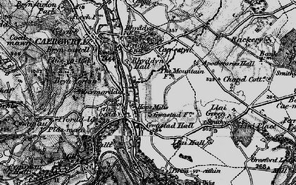 Old map of Cefn-y-bedd in 1897