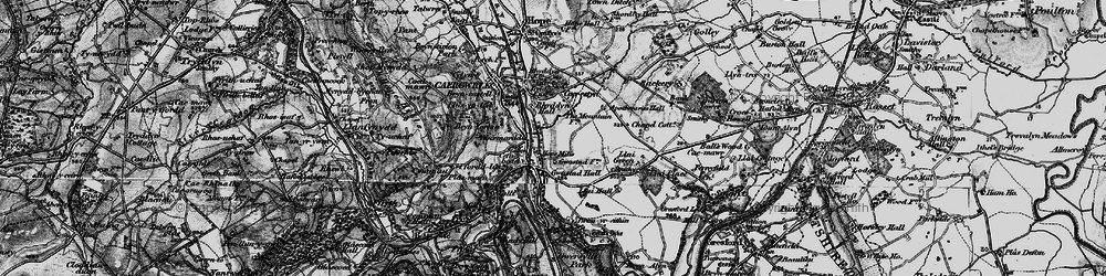 Old map of Cefn-y-bedd in 1897