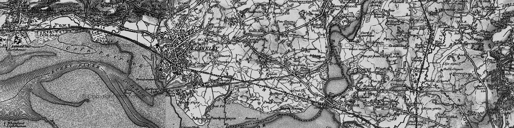 Old map of Cefncaeau in 1897