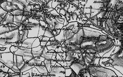 Old map of Ceidio in 1898