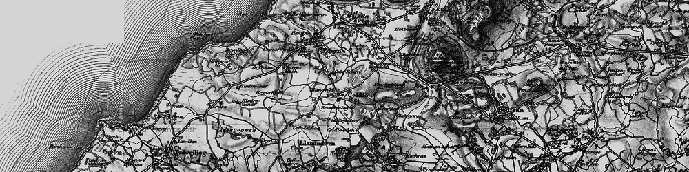 Old map of Bronheulog in 1898