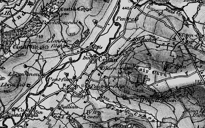 Old map of Blaen-plwyf-isaf in 1898