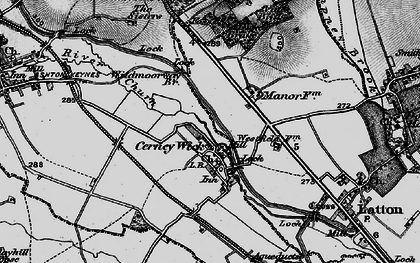 Old map of Cerney Wick in 1896