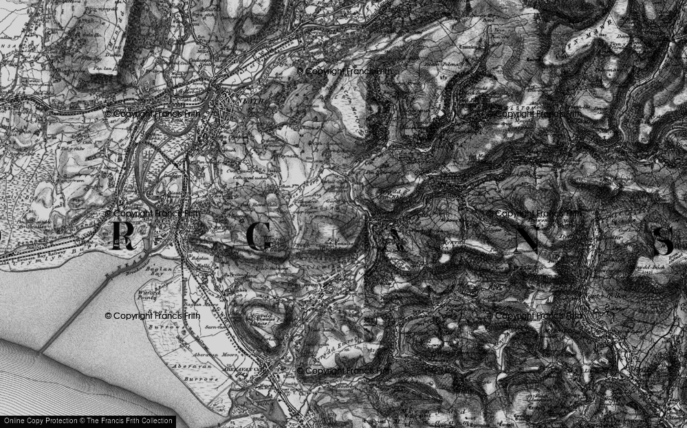 Old Map of Cerrig Llwydion, 1898 in 1898