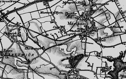 Old map of Cess in 1898