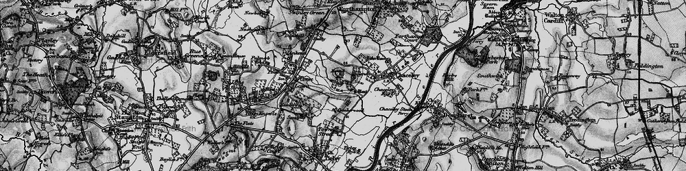 Old map of Chaceley Hole in 1896