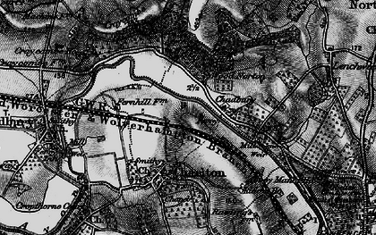 Old map of Chadbury in 1898