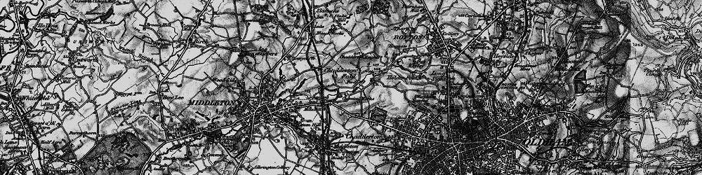 Old map of Chadderton Fold in 1896