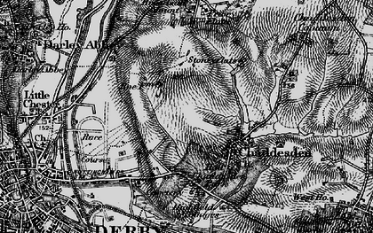 Old map of Chaddesden in 1895