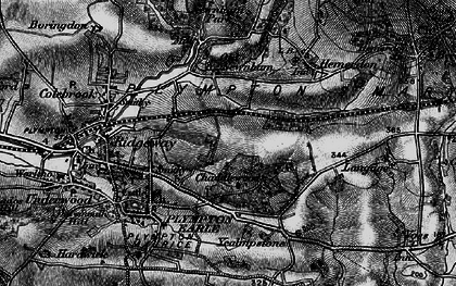 Old map of Chaddlewood in 1898