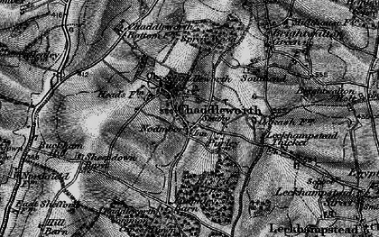 Old map of Chaddleworth in 1895