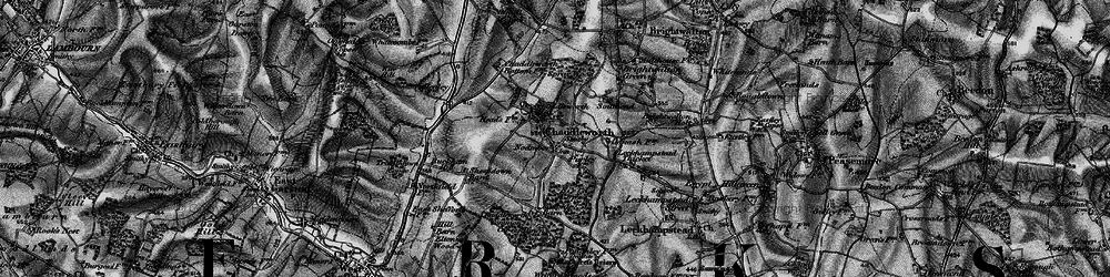 Old map of Chaddleworth in 1895
