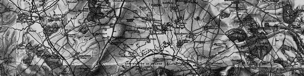 Old map of Chadlington in 1896