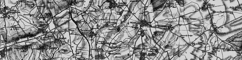 Old map of Chadwell in 1899
