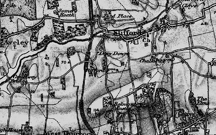 Old map of Chafford Hundred in 1896