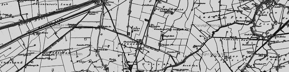 Old map of Chainbridge in 1898